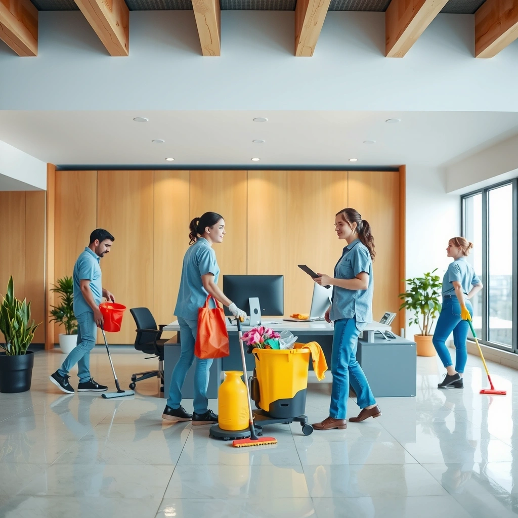 Professional cleaning service background