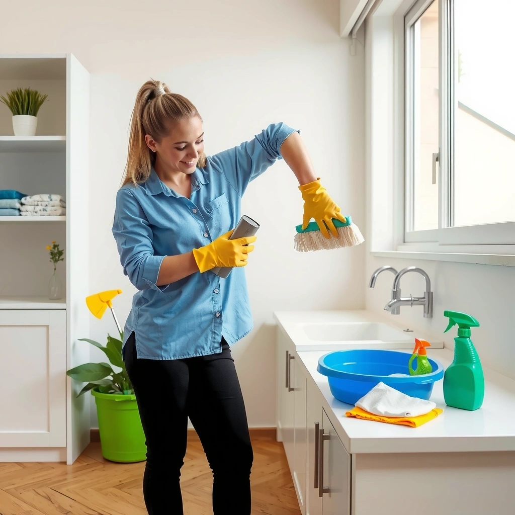 Regular house cleaning service